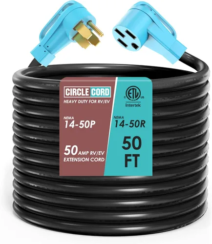 Miniatura 23 de CircleCord Cable de alimentación para caravana de 30 amperios de 36 pies con bloqueo giratorio, resistente calibre 10, 3 cables, STW de cobre puro