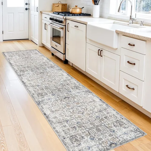 Miniatura 9 de RUUGME Alfombra Pasillera Lavable 2'6x12 - Alfombra de Pasillo con Respaldo Antideslizante Alfombras Resistentes a Manchas para Sala de Estar