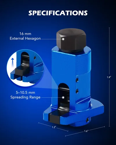 Miniatura 4 de Herramienta de esparcidor de puntales Orion Motor Tech, herramienta de esparcidor de suspensión universal con enchufe de transmisión de 3/8