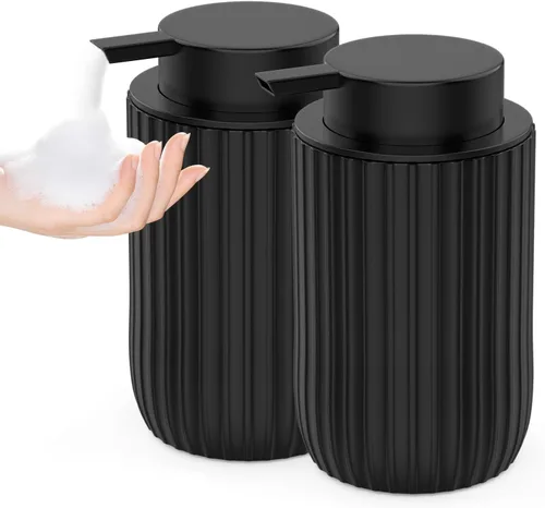 Miniatura 7 de Dispensador de jabón de manos de espuma de cerámica, dispensadores de jabón de baño de 12 onzas, dispensador de loción para cocina, dispensador