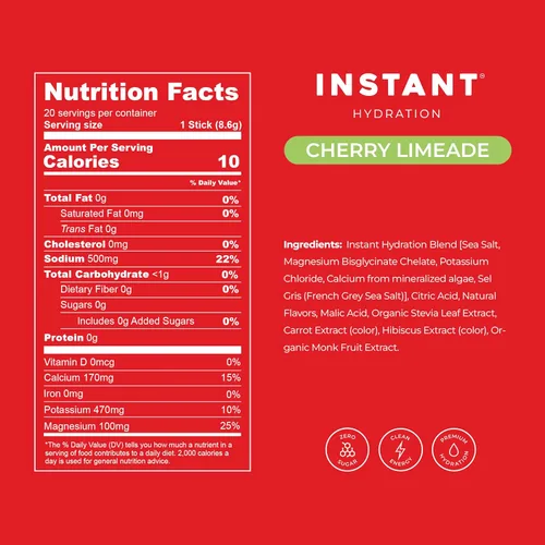 Miniatura 5 de Instant Hydration Shawn Johnson - Paquetes de electrolitos en polvo sin azúcar, mezcla de bebida electrolítica de limonada de cereza y artículos