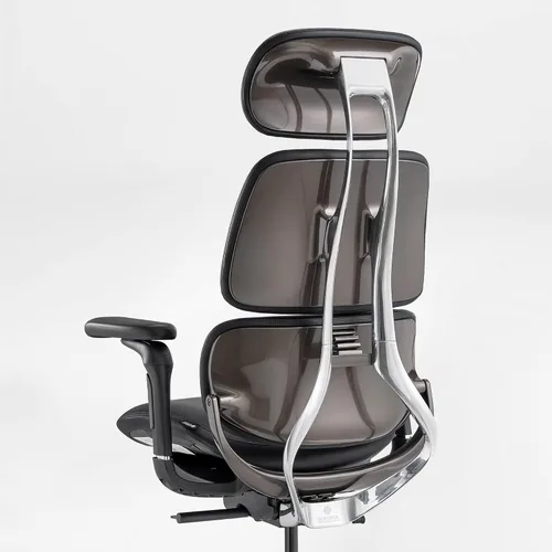Miniatura 6 de EUREKA ERGONOMIC Silla de oficina ejecutiva, silla de oficina de respaldo alto con soporte lumbar, silla de escritorio ejecutiva de cuero de Negro
