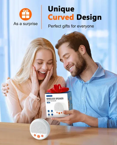 Miniatura 6 de LENRUE Altavoz de ducha, altavoz Bluetooth impermeable inalámbrico, altavoces portátiles con sonido fuerte claro, ventosa, cordón, ideas de regalos