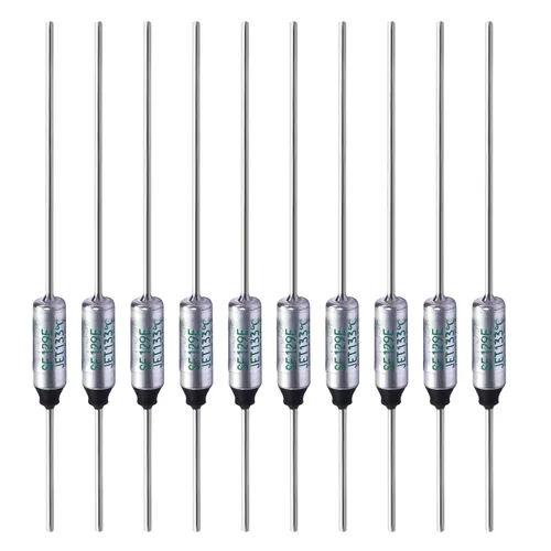 Miniatura 9 de SF119E-121 grados de metal de corte térmico fusible térmico 10A 250 V para transformador de motor eléctrico industrial electrodoméstico 10 unids