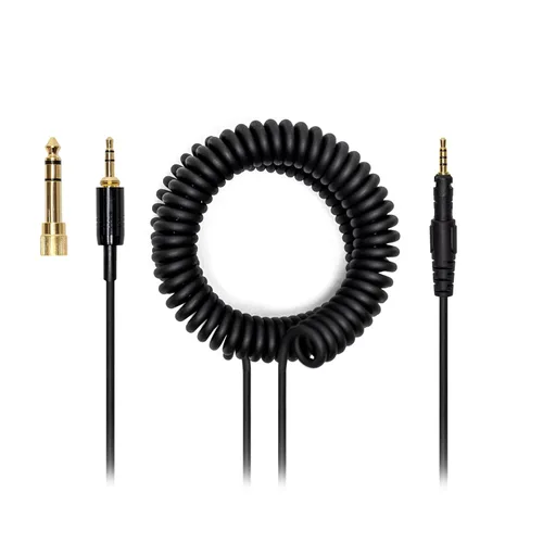 Cable de audio DJ de 4 polos de pasos largos compatible con Pioneer HDJ-X5 X7 S7 CUE1 Auriculares Alambre Dj de resorte en espiral extendido