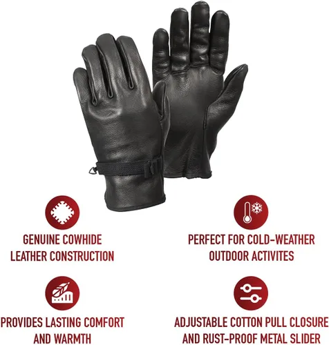 Miniatura 2 de Rothco - Guantes de piel, tipo D3-A