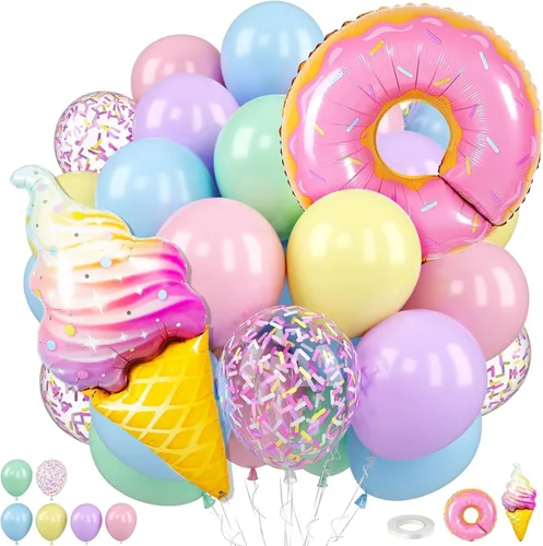 Miniatura 11 de Globos de Casino, Globos Metálicos Negros Rojos Dorados de 12 Pulgadas con Confeti y Dados de Lámina para Decoración de Fiesta Temática de Juego
