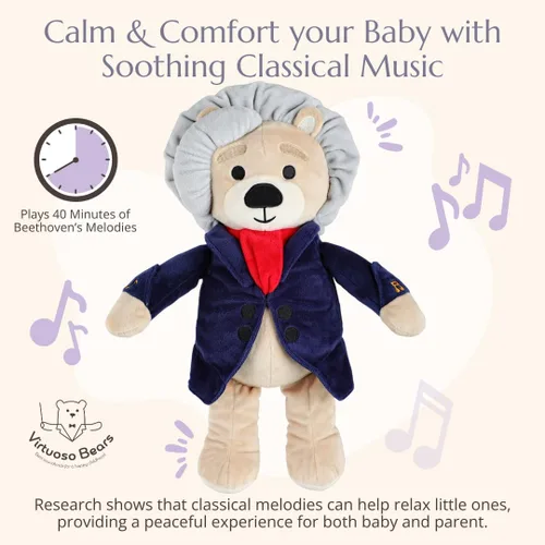Miniatura 2 de Ludwig Van Beethoven - Oso virtuoso, música clásica para bebés, juguete educativo para bebés, niños y adultos