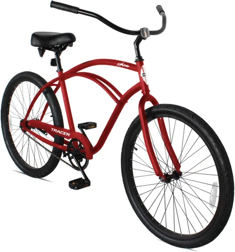 Miniatura 16 de Tracer ACE - Bicicleta crucero de playa de una sola velocidad de 26 pulgadas con freno de posavasos para hombres y mujeres, varios