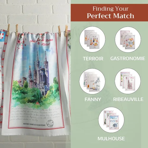 Miniatura 5 de Maison d' Hermine - Juego de 3 paños de cocina de 100% de algodón, Obernai, 20 x 27.5 pulgadas 062 - Obernai