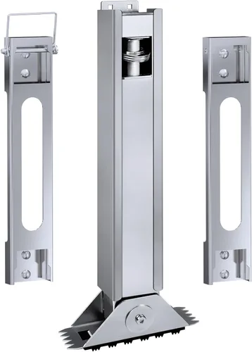Miniatura 10 de Par de niveladores de escalera para escalera de extensión, nivelador de suelo de pierna de escalera de extensión ajustable, con poste de acero