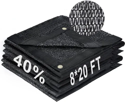 Miniatura 62 de LOVE STORY 6.5 x 6.5 pies, 40% de tela negra para sombra con ojales, malla de malla para jardín, cubierta de plantas, invernadero y patio