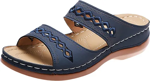 Miniatura 9 de Sandalias ortopédicas a la moda para mujer, sandalias para caminar con soporte de arco antideslizantes y cómodas, sandalias informales, sandalias