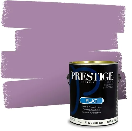 Miniatura 31 de PRESTIGE Pinturas de pintura interior e imprimación en uno, 1 galón, plano, combinación comparable de Sherwin Williams* Kimono Violet*