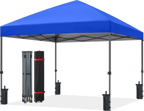 Miniatura 34 de ABCCANOPY Tienda de campaña desplegable de 10 x 10, refugio instantáneo de fácil instalación con bolsa con ruedas, toldo resistente al aire libre