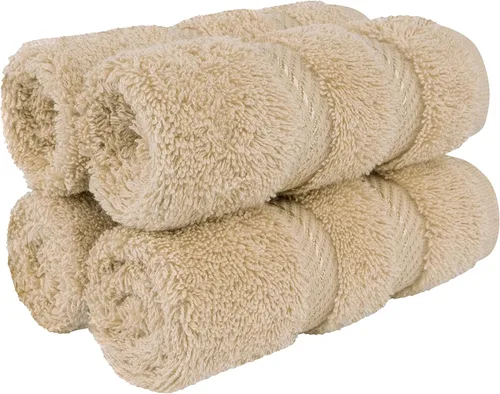Miniatura 11 de American Soft Linen - Juego de 4 toallas, 100% de algodón turco, 27 x 54 pulgadas, tamaño extragrande, toallas para la ducha, color amarillo