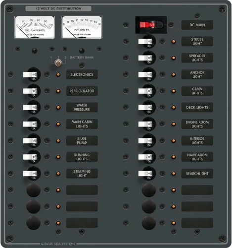 Miniatura 2 de Blue Sea Systems 8380 DC principal + 22 posiciones, palanca blanca