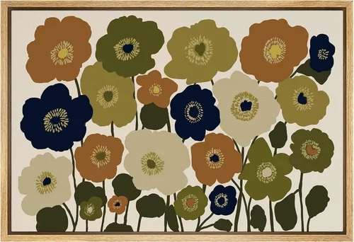 Miniatura 27 de SIGNFORD Lienzo enmarcado para pared, acuarela pastel, morado, luna, cielo, naturaleza, ilustraciones de área silvestre, arte moderno, vibrante