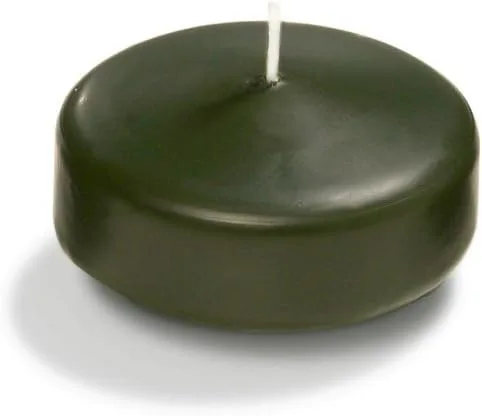 Miniatura 101 de yummi Caja de 18 velas flotantes color rojo rubí de 3 pulgadas