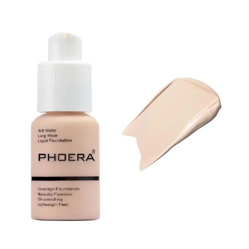 Miniatura 15 de Paquete de 2 PHOERA Base de Maquillaje Para Mujeres Mayores, Base Líquida Mate Suave Impecable Control de Aceite 24 HR Corrector Base de Maquillaje