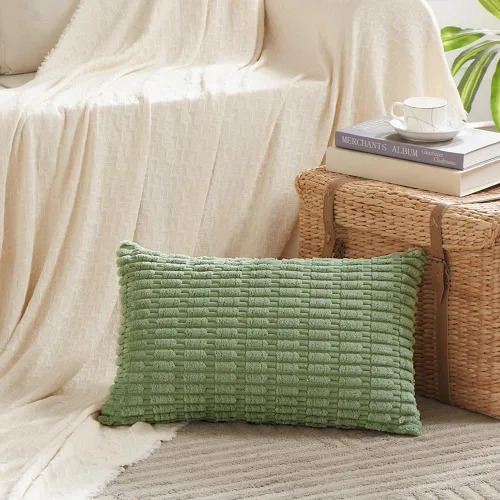 Miniatura 27 de Fancy Homi - Paquete de 2 fundas de almohada decorativas de color taupe de 22 x 22 pulgadas para sala de estar, sofá, cama, estilo rústico, bohemio