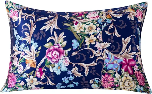 Miniatura 22 de SLPBABY - Funda para almohada de seda para el cuidado del cabello y la piel con estampado y cremallera oculta