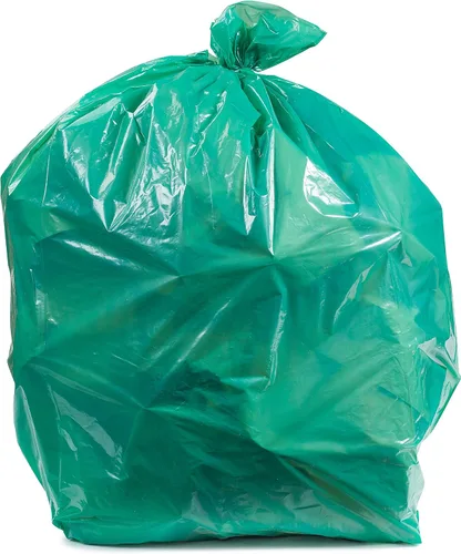 Miniatura 10 de Plasticplace Bolsas de basura compostables de 12-16 galones │ 1 mil │ Revestimientos para botes de basura con tinte verde │ 24 pulgadas x 33