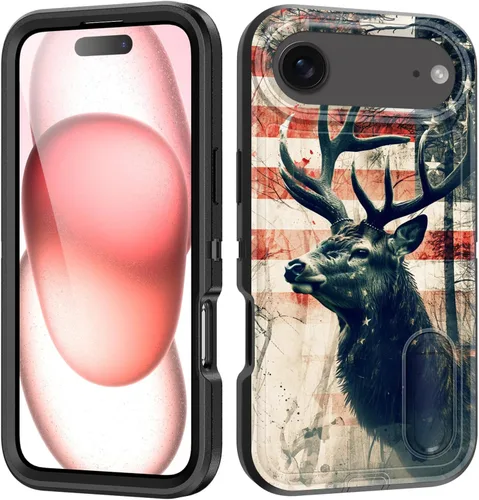 Miniatura 33 de Funda para iPhone Air con soporte integrado, a prueba de golpes, polvo y caídas, 3 capas, grado militar, funda protectora para iPhone Air de 6.5