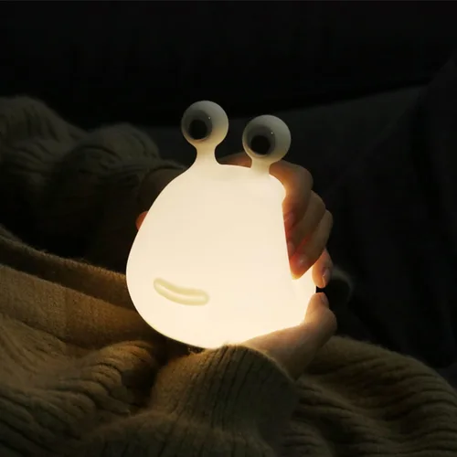 Miniatura 10 de Lámpara de dona - Regalo de luz nocturna LED de silicona para niños y niñas, luz nocturna linda recargable para decoración de habitación de niños