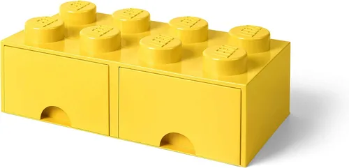 Miniatura 12 de LEGO - Cajón de ladrillos, 8 perillas, 2 cajones, caja de almacenamiento apilable, color verde menta aguamarina Verde oscuro