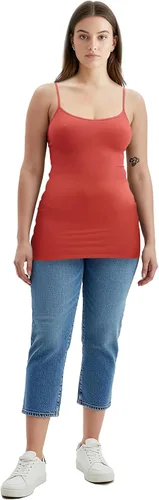Miniatura 390 de Emmalise Camisola larga casual básica para mujer, con tirantes ajustables, top en capas