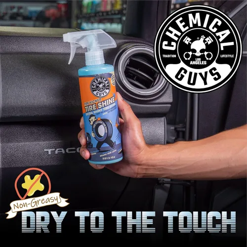 Miniatura 11 de Chemical Guys Tire Kicker Spray Pulverizable de Brillo Extra Brillante para Neumáticos, Acabado Seco al Tacto - Restaura el Aspecto Húmedo al