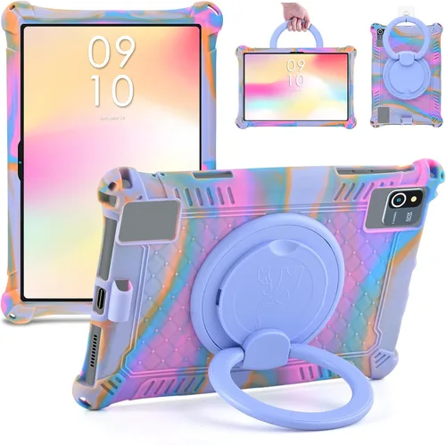 Miniatura 10 de DETUOSI Funda de silicona para Plimpton PlimPad P60 de 10 pulgadas, funda protectora multiángulo para Moderness MB1001 de 10 pulgadas, Hoozo de 10.1