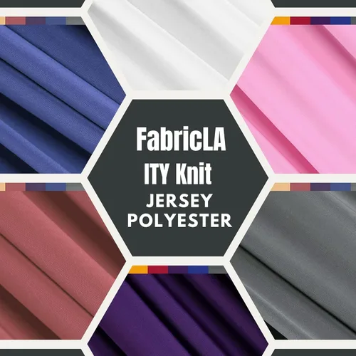 Miniatura 3 de FabricLA ITY - Tela de punto de poliéster y elastano por yarda, 60 pulgadas de ancho, elástico en 2 direcciones, disfraces y ropa de baile, morado