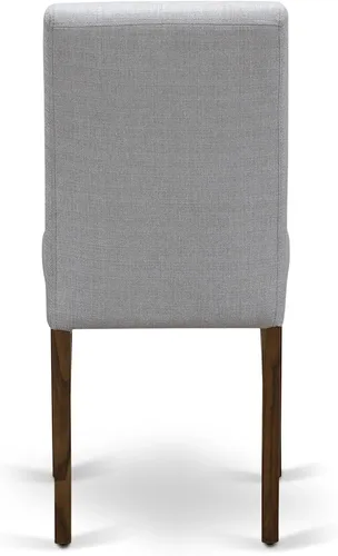 Miniatura 11 de East West Furniture ANAB3-AWA-05 - Juego de mesa de comedor moderno de 3 piezas, incluye una mesa de cocina redonda con pedestal y 2 sillas