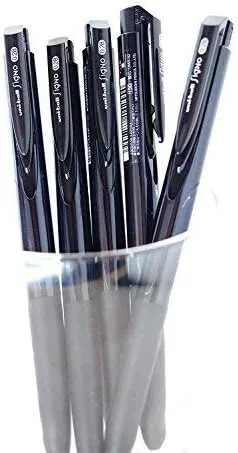 Miniatura 2 de Bolígrafo de tinta de gel retráctil Uni-ball Signo RT1, punta ultra micro de 0.28mm, agarre de goma, tinta negra, UMN-155-28, juego de 5
