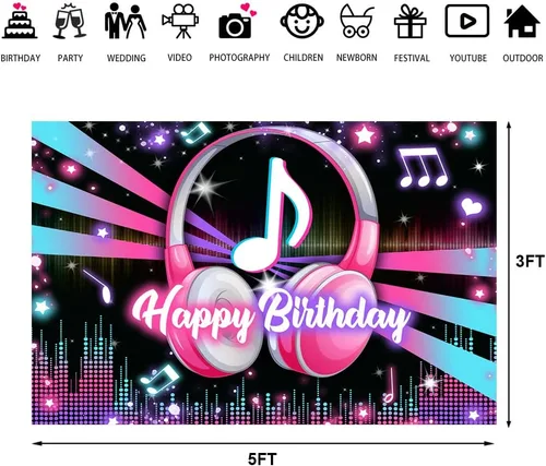 Miniatura 4 de Lofaris Fondo musical popular para fiesta de cumpleaños, fondo de música de feliz cumpleaños, para niños y adultos, gran cumpleaños, DJ, video