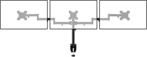 Miniatura 9 de Suptek Soporte para monitor LED LCD cuádruple, soporte independiente extra alto de 31.5" de poste, resistente, totalmente ajustable, para 4 (3+1)