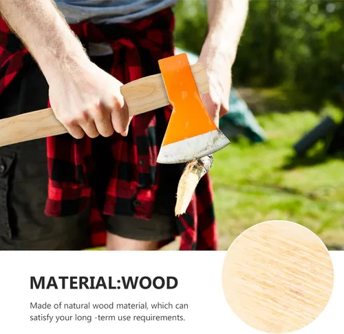 Miniatura 3 de DOITOOL Reemplazo de mango de nogal de 14.17 pulgadas para hacha de madera duradera para camping y uso al aire libre, se adapta a hachas pequeñas