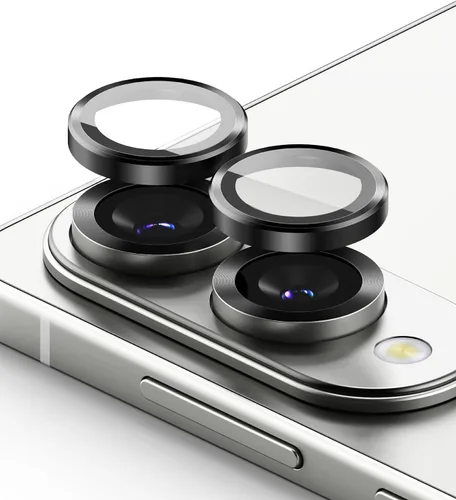 Miniatura 15 de Ringke Marco de lente de cámara compatible con Samsung Galaxy S24 Protector de lente de cámara 5G, cubiertas de vidrio y marcos de aleación