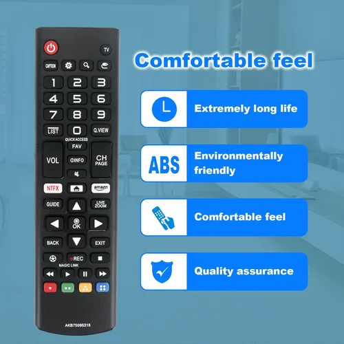 Miniatura 5 de AKB75095315 Reemplazo de control remoto para LG Smart TV OLED55B8PUA OLED65B8PUA 49UK6200PUA 55UK6200PUA 43UK6200PUA 65UK6200PUA 65SK9000PUA