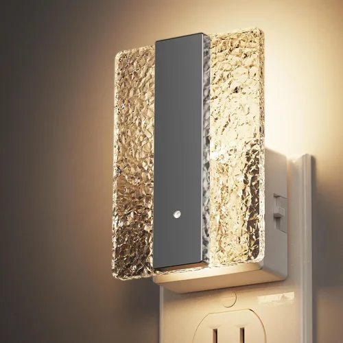 Miniatura 8 de L LOHAS LED - Luces nocturnas enchufables en la pared, paquete de 2 luces nocturnas con sensor de crepúsculo a amanecer, luces nocturnas LED
