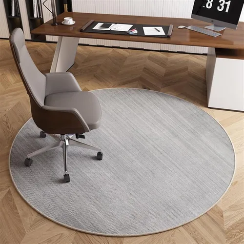 Miniatura 15 de Tapete para silla de oficina para suelo de madera dura, computadora, videojuegos, protector de piso, tapete redondo de protección de azulejos de A1
