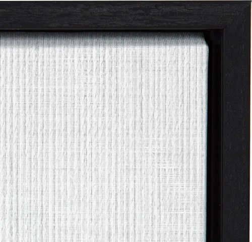 Miniatura 3 de Kate and Laurel Sylvie - Lienzo enmarcado con diseño de jirafa en blanco y negro, arte de pared por Simon Te Tai, 18 x 24 pulgadas, negro
