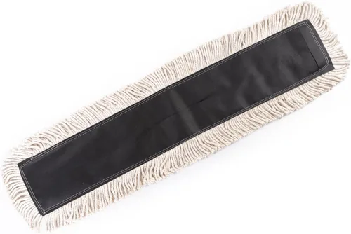 Miniatura 6 de Matthew Cleaning - Cabezales de repuesto para trapeador de polvo desechable de algodón de alta resistencia de 36 pulgadas con hilo de extremo Negro