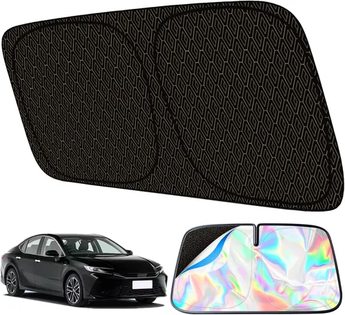 Miniatura 12 de Parasol para parabrisas personalizado para Chevrolet Equinox (2018-2025), parasol delantero de tela resistente con marco de metal fuerte, protección