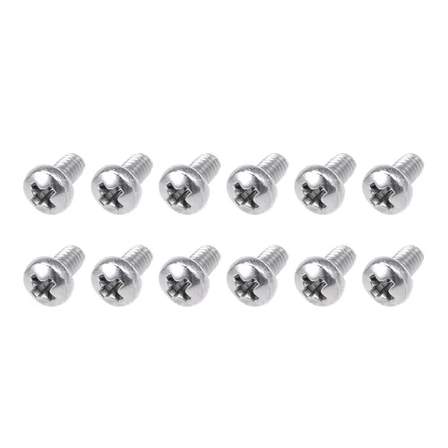 METALLIXITY Tornillos de máquina (M2.0.197 x 0.157 in), 30 unidades, pernos Phillips cruzados de acero inoxidable 304, para instalación de muebles,