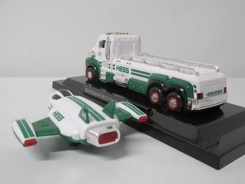 Miniatura 8 de Hess Toy Truck 2023 25th Anniversary Mini Collection - Primer camión, camión de juguete con crucero espacial y petrolero