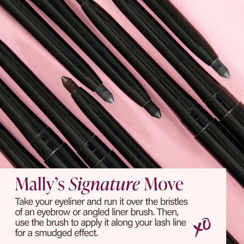 Miniatura 6 de Mally Beauty Evercolor Starlight - Delineador de ojos impermeable, color negro medianoche, a prueba de manchas, de larga duración, gel cremoso