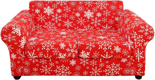 Miniatura 36 de hyha Funda para sofá, diseño floral, elástica, estampada, 4 piezas, fundas para sofá de 3 cojines separados, protector de muebles lavable para Azul
